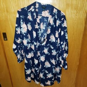 🌵Floral Sheer Shirt